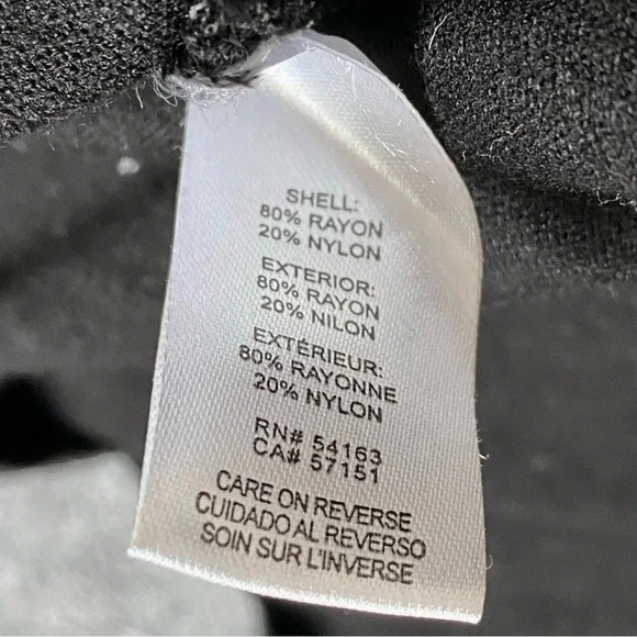 Calvin Klein Black Gray Colorblock Turtleneck Sweater Medium Asymmetrical Hem - Picture 13 of 14